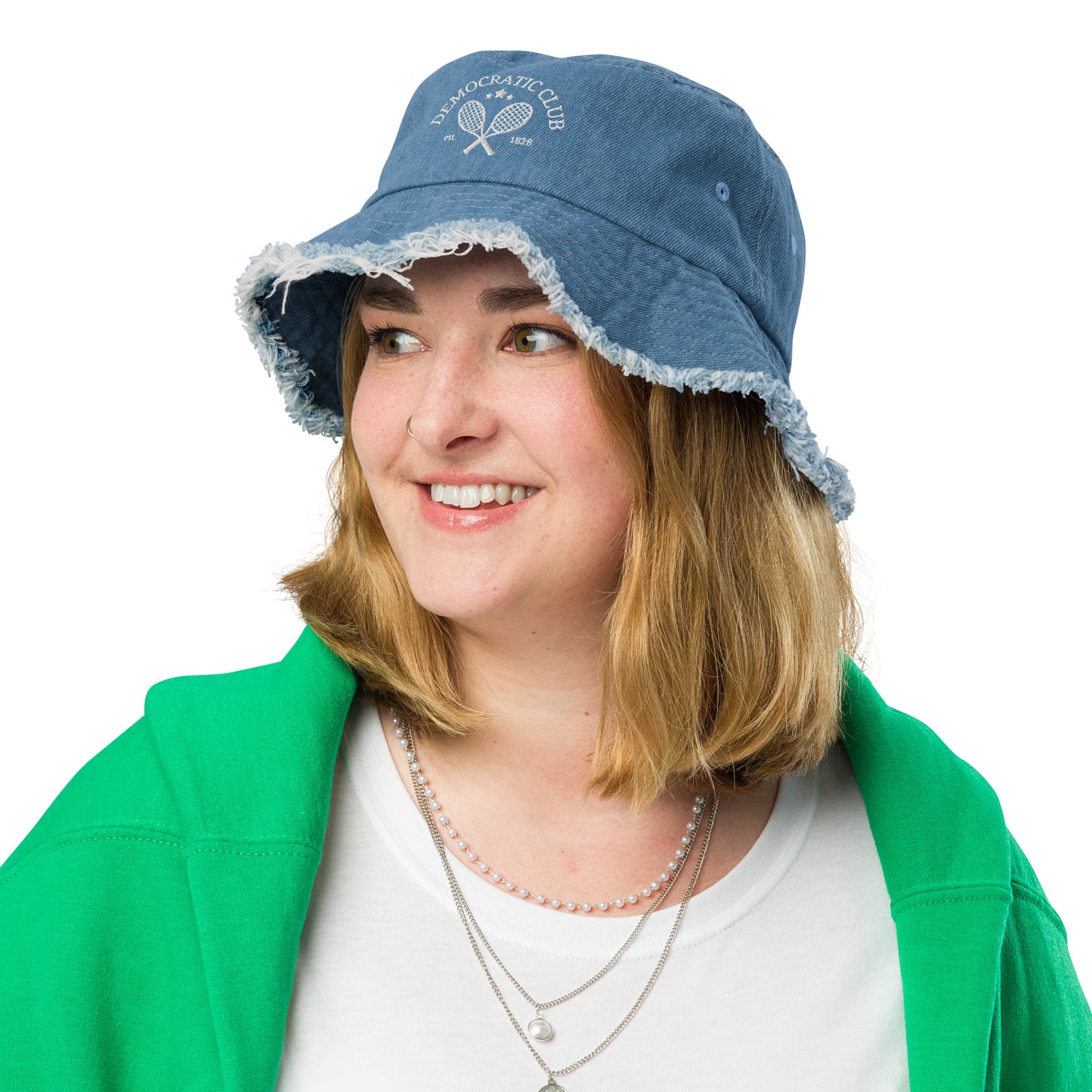 Democratic Club Denim Bucket Hat